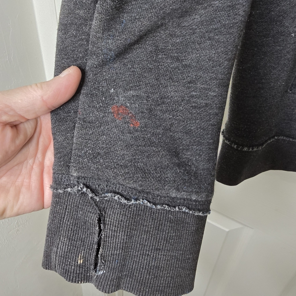 Helix Kids Gray Full Zip Hoodie US DIV 75 Graphic Front & Back XL (14) - Picture 5 of 14